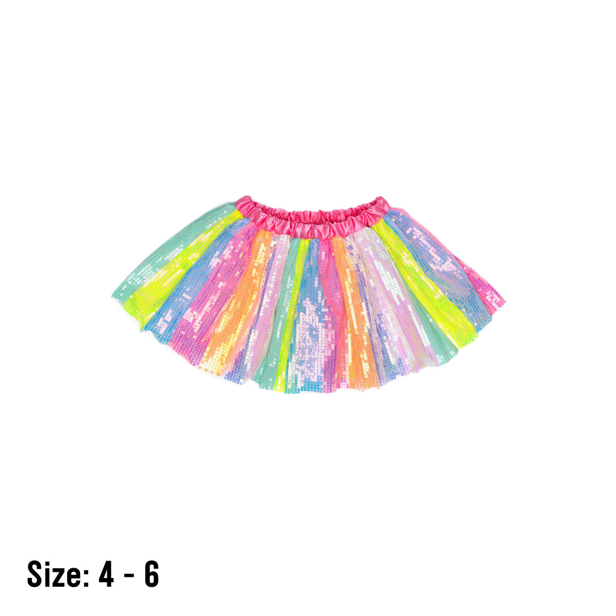 Great Pretenders Stripy Sequins Skirt Size 4-6