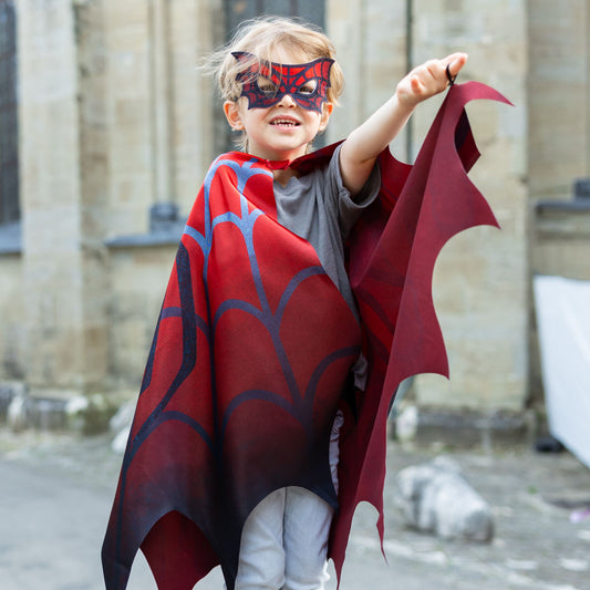 Great Pretenders Web Weaver Soft Wing Cape and Mask Set