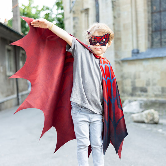 Great Pretenders Web Weaver Soft Wing Cape and Mask Set