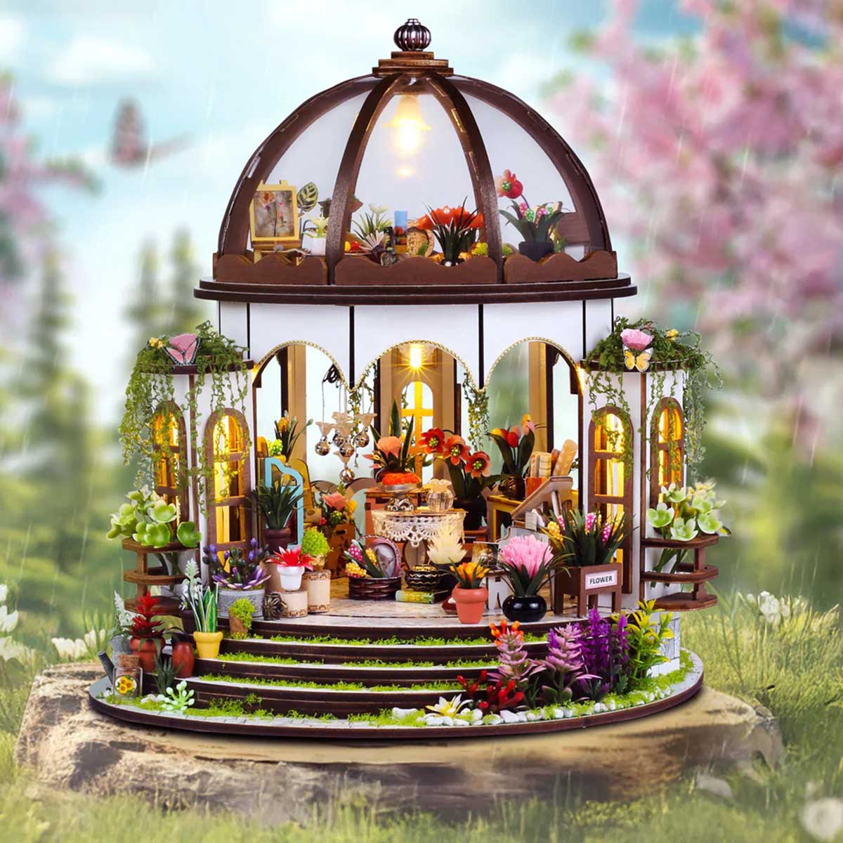 DIY Miniature House Kit - Greenhouse Oasis