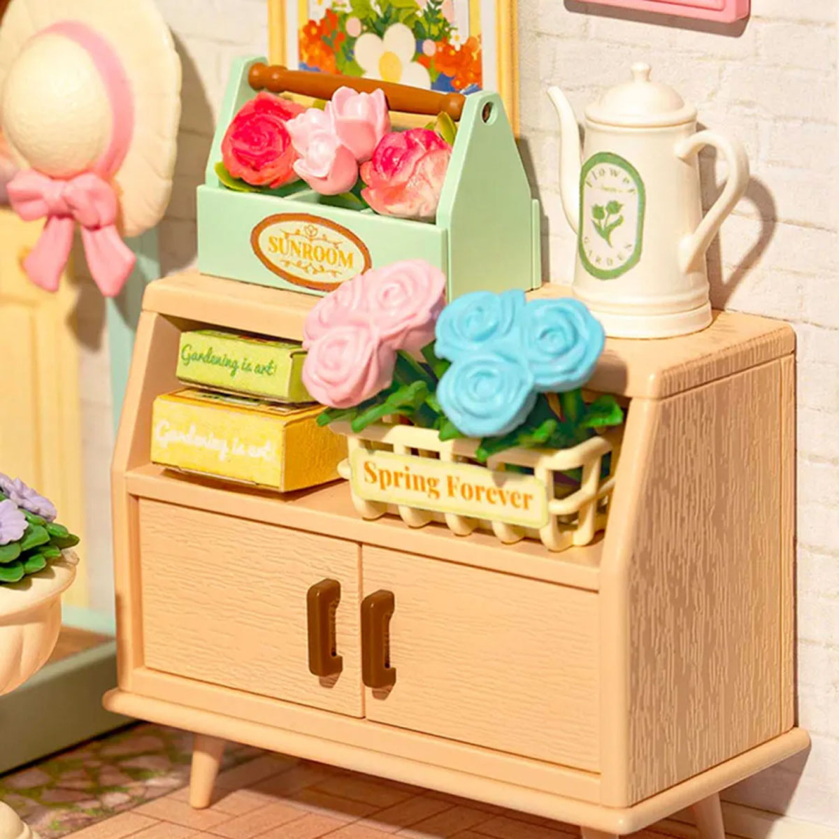 DIY Miniature House Kit - Blooming Tea Garden