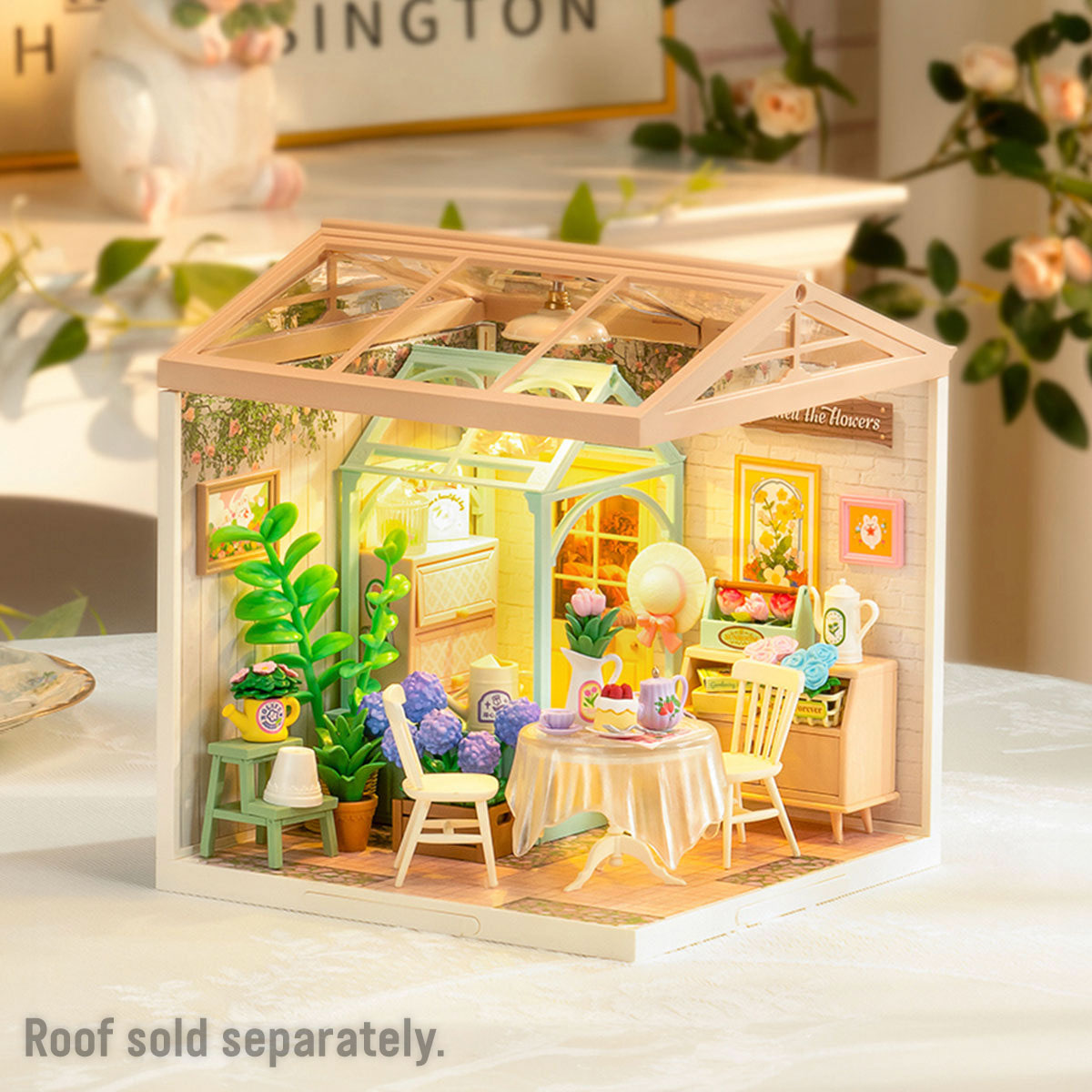 DIY Miniature House Kit - Blooming Tea Garden