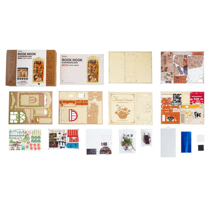 Hands Craft DIY Miniature Book Nook - Floral Corner