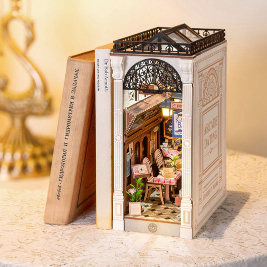 Hands Craft DIY Miniature Book Nook - Paris Arcade Date