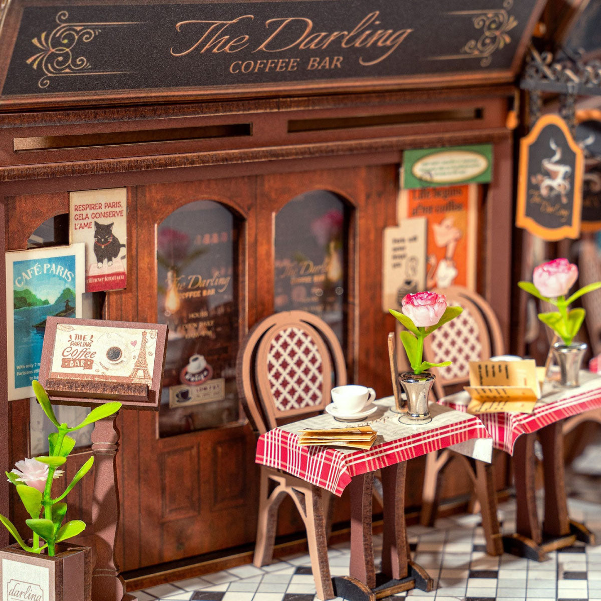 Hands Craft DIY Miniature Book Nook - Paris Arcade Date