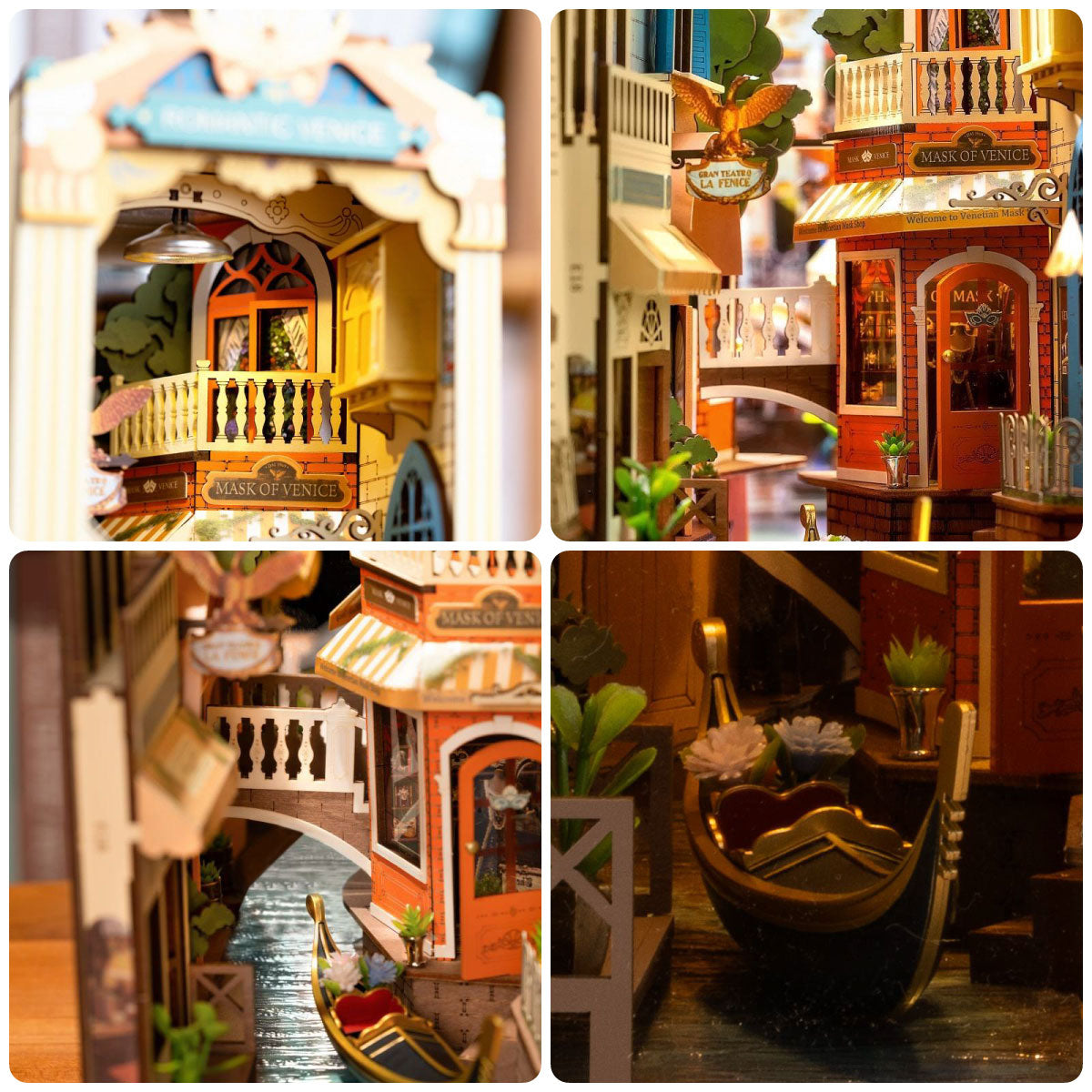 Hands Craft DIY Miniature Book Nook - Romantic Venice