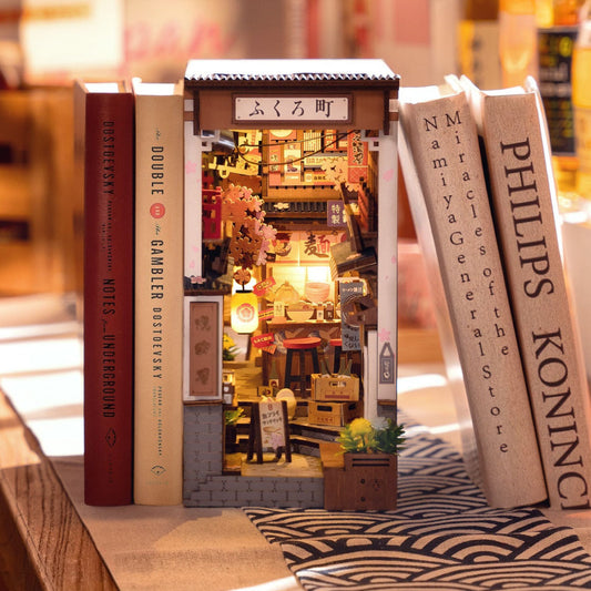 Hands Craft DIY Miniature Book Nook - Sakura Wine Alley