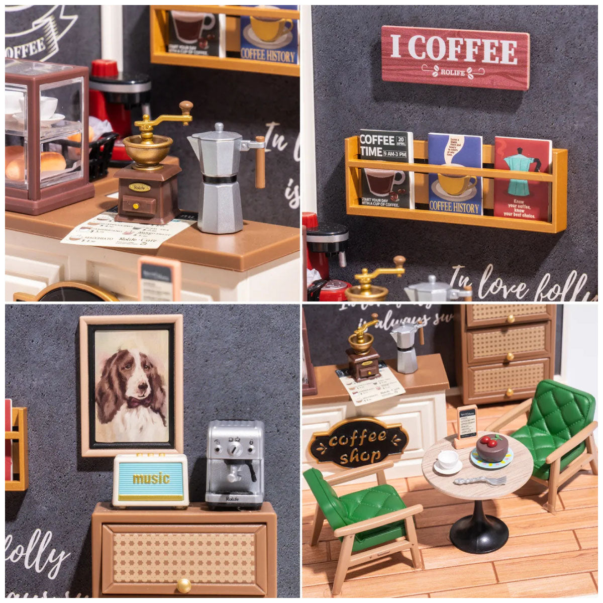 DIY Miniature House Kit - Breezy Time Cafe