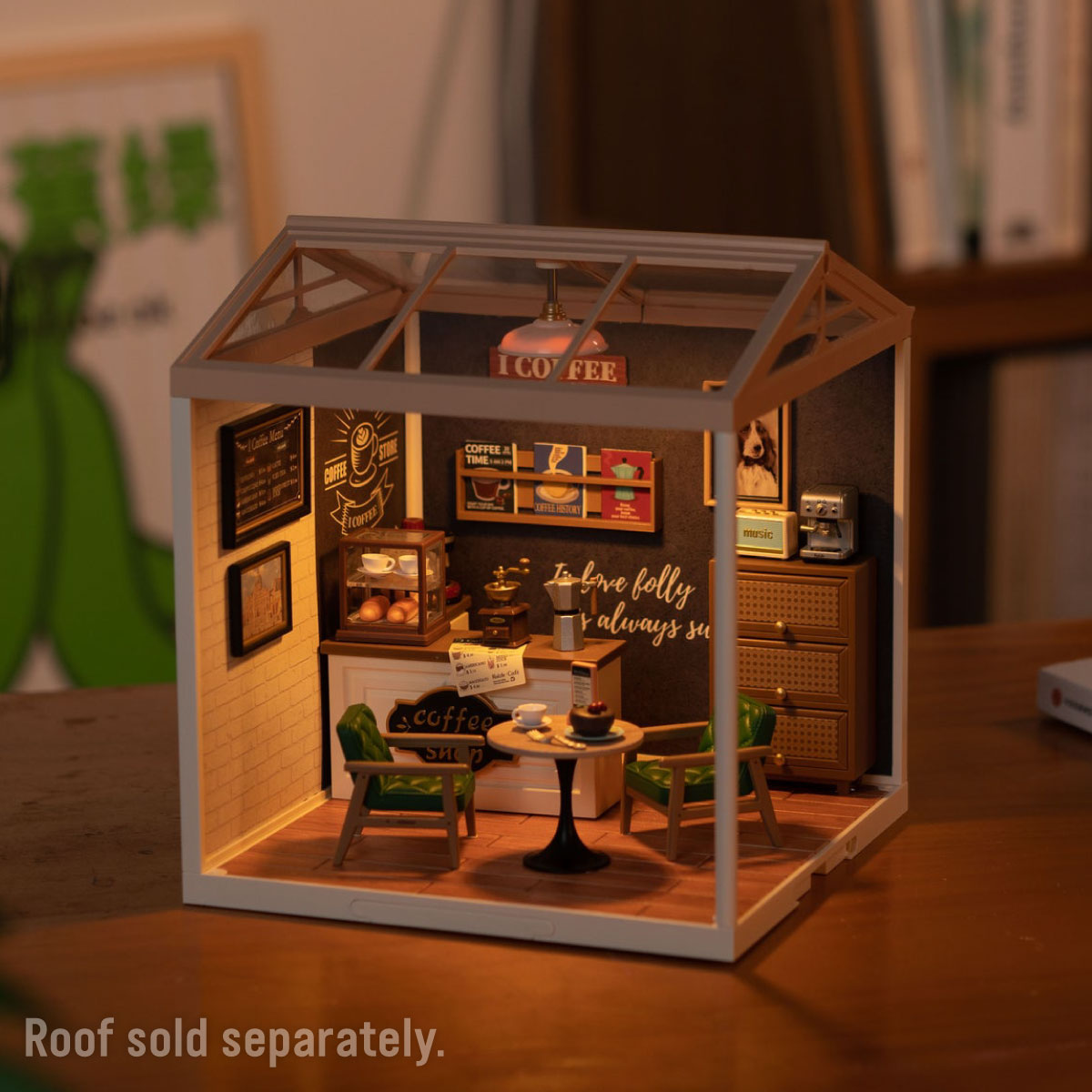 DIY Miniature House Kit - Breezy Time Cafe