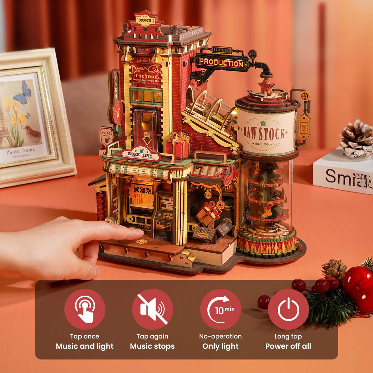 ROKR DIY Christmas Dream Gift Factory 3D Puzzle