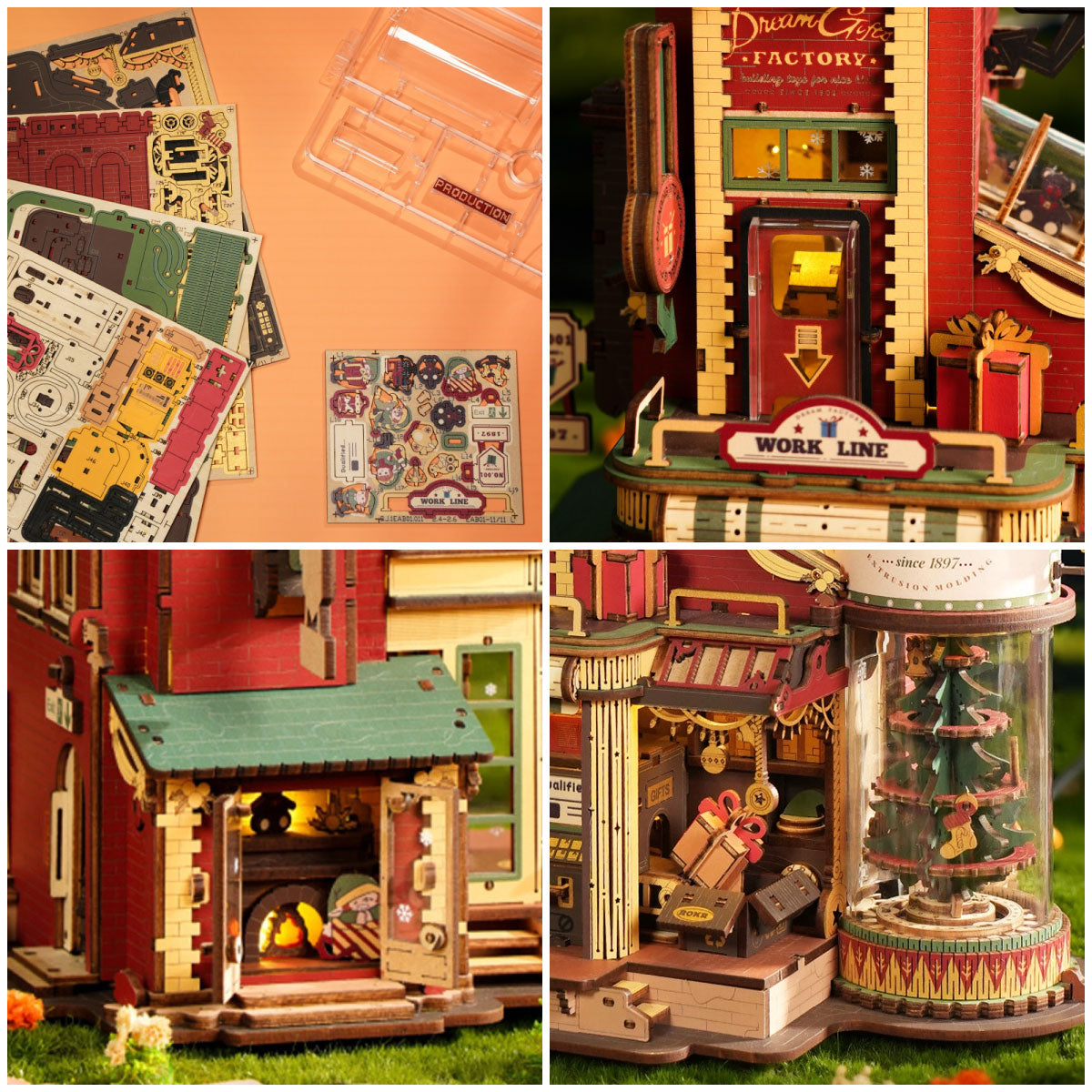 ROKR DIY Christmas Dream Gift Factory 3D Puzzle