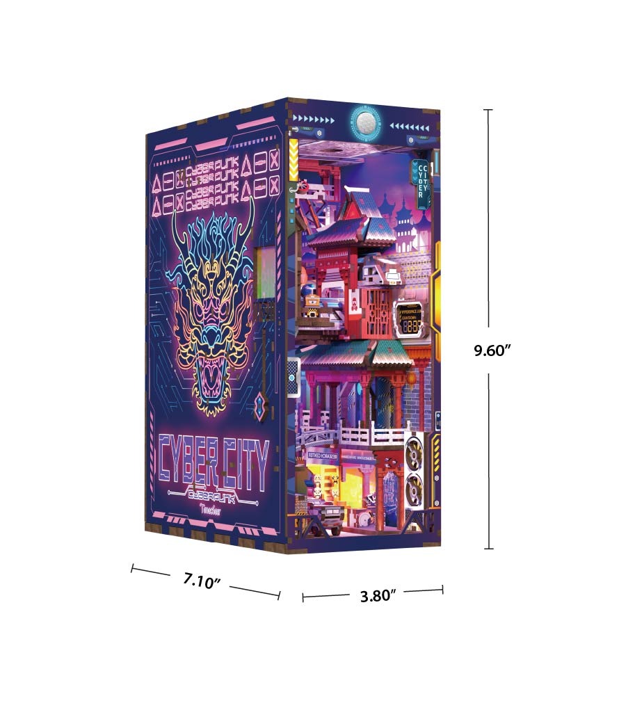 Hands Craft - DIY Book Nook - Cyber City with Dust Cover