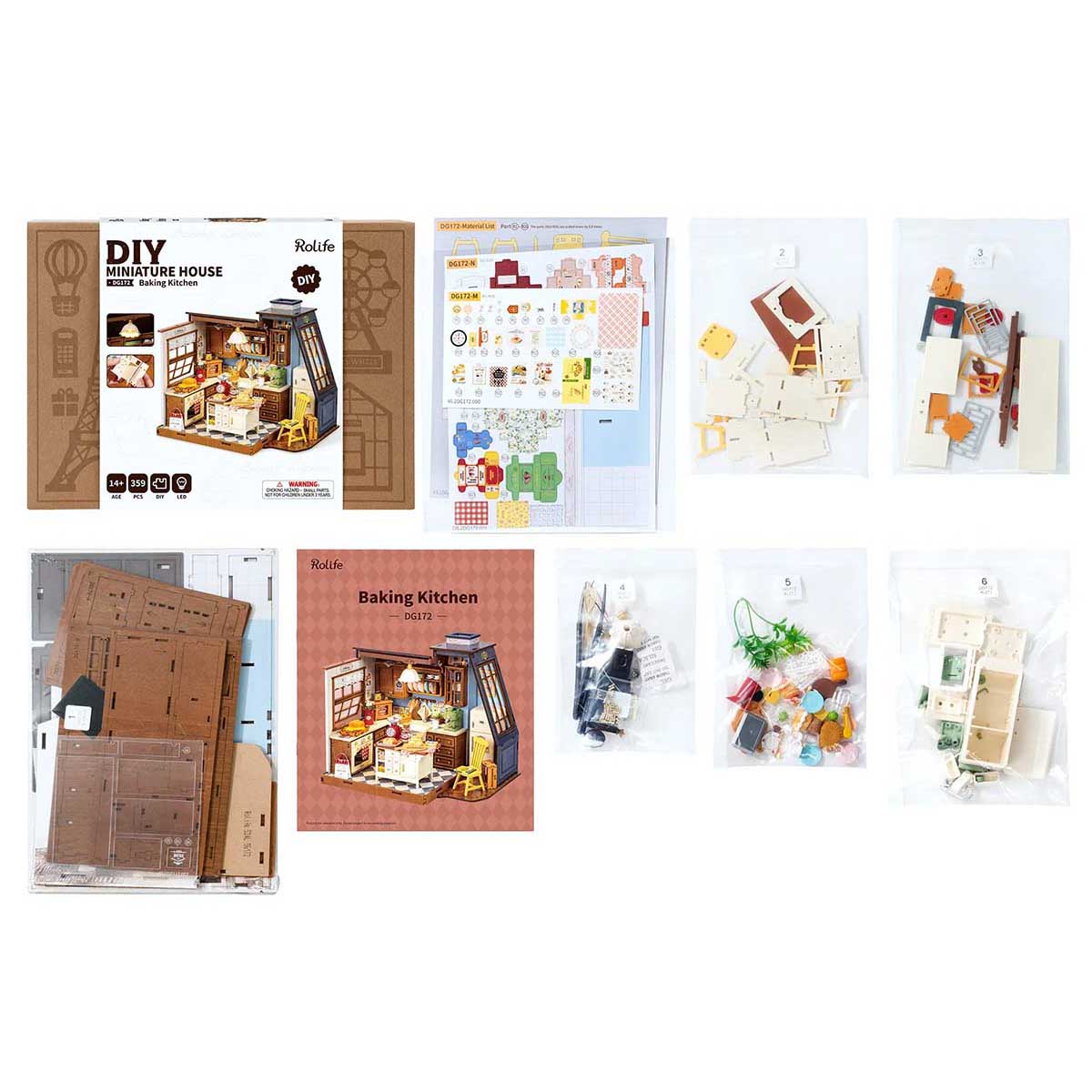 DIY Miniature House Kit - Baking Kitchen