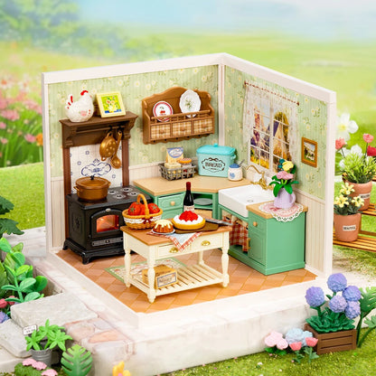 DIY Miniature House Kit - Farmhouse Kitchen