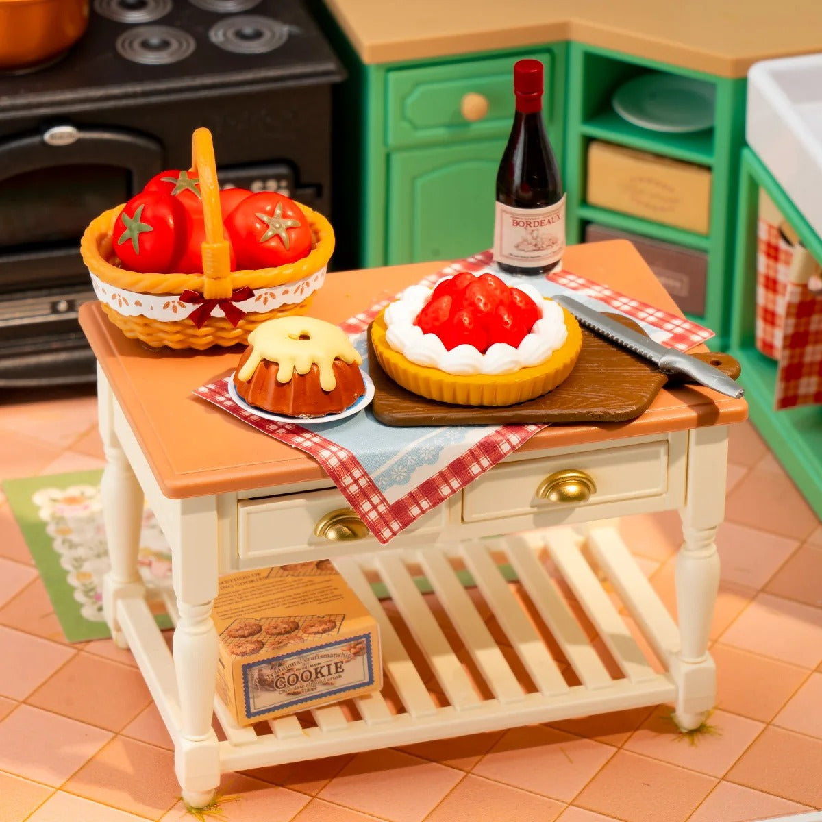 DIY Miniature House Kit - Farmhouse Kitchen