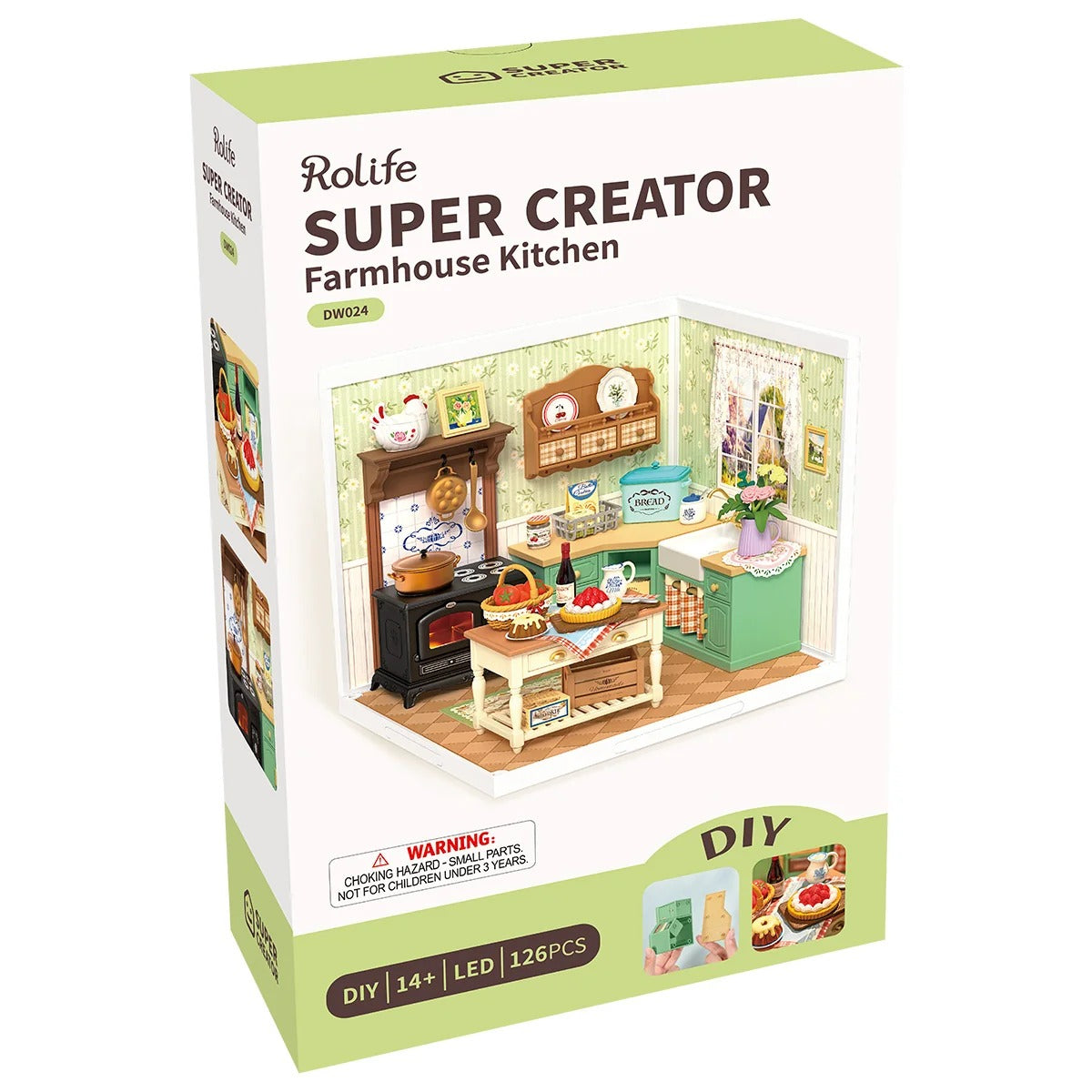 DIY Miniature House Kit - Farmhouse Kitchen