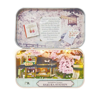 Hands Craft - DIY Tiniatures Kit - Sakura Station