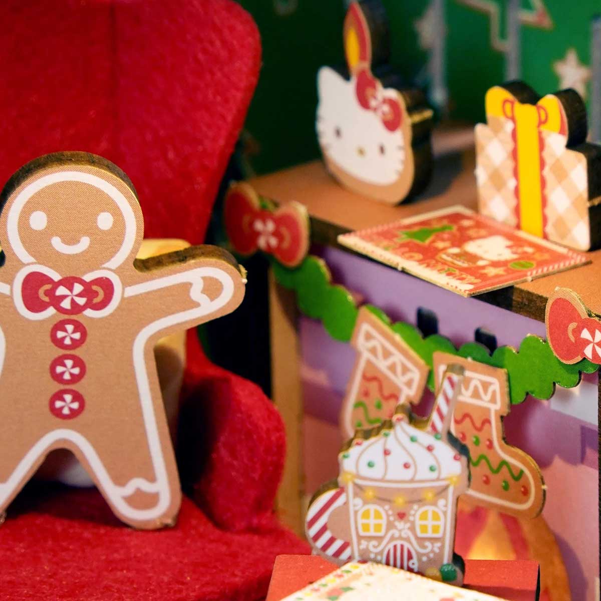 Hands Craft Hello Kitty Gingerbread House - 3D Wooden Puzzle