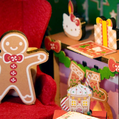Hands Craft Hello Kitty Gingerbread House - 3D Wooden Puzzle