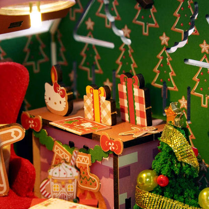 Hands Craft Hello Kitty Gingerbread House - 3D Wooden Puzzle