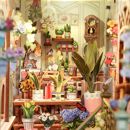 DIY Miniature Book Nook - Flower Shop