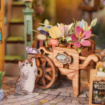 DIY Miniature Book Nook - Flower Shop