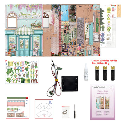 DIY Miniature Book Nook - Flower Shop