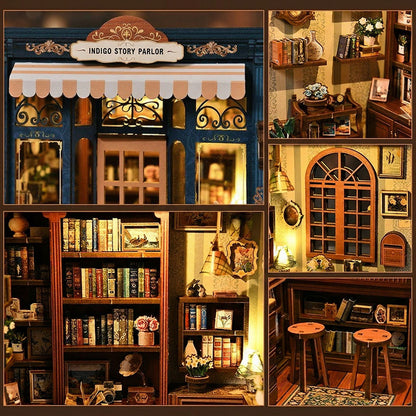 DIY Miniature House Kit - Indigo Story Parlor