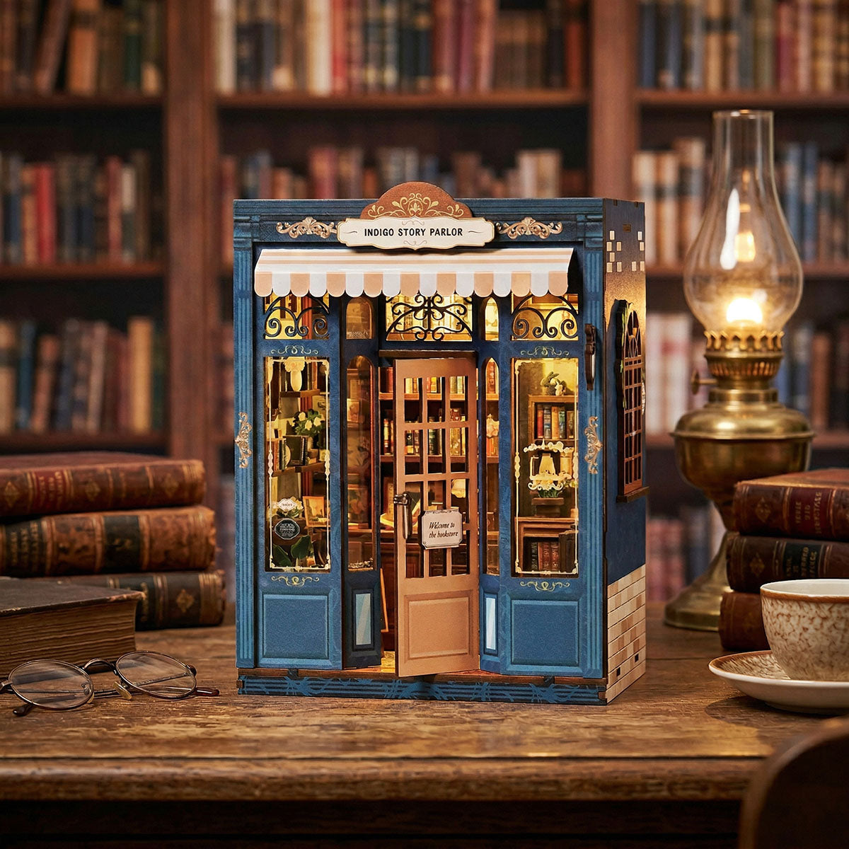 DIY Miniature House Kit - Indigo Story Parlor