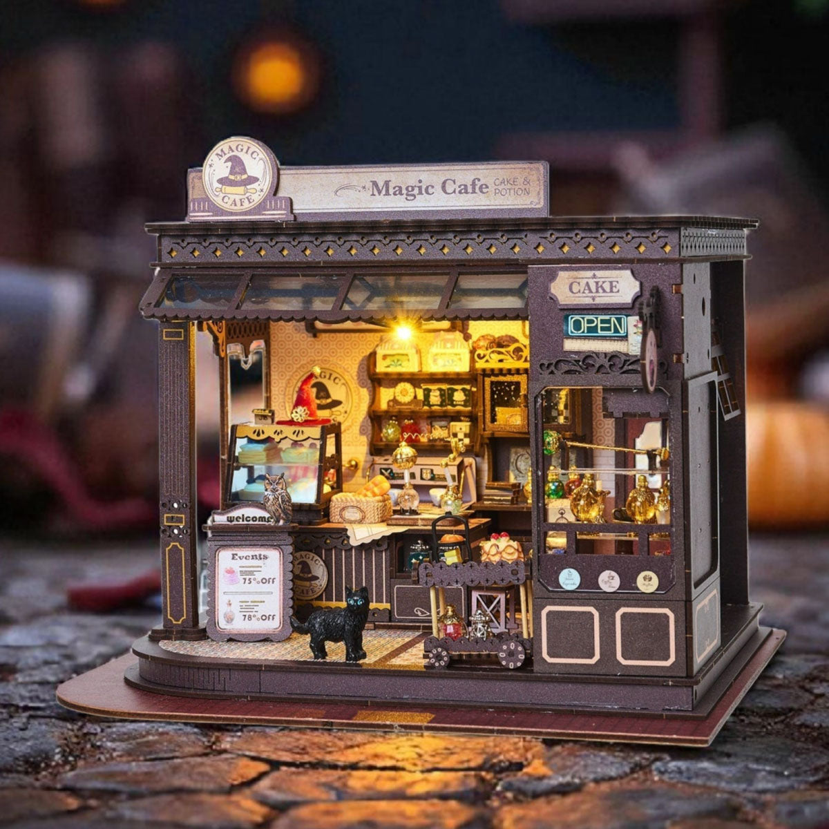 DIY Miniature House Kit - Magic Cafe
