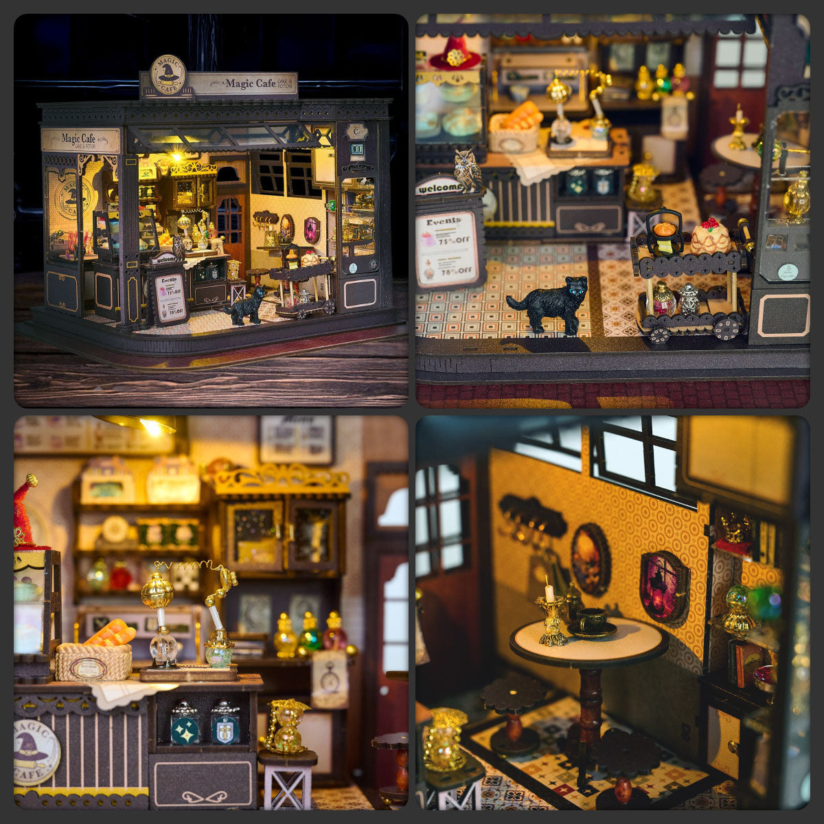 DIY Miniature House Kit - Magic Cafe