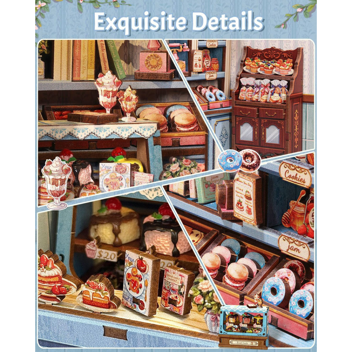 DIY Miniature House Kit - Sweet Marie Sweets Shop
