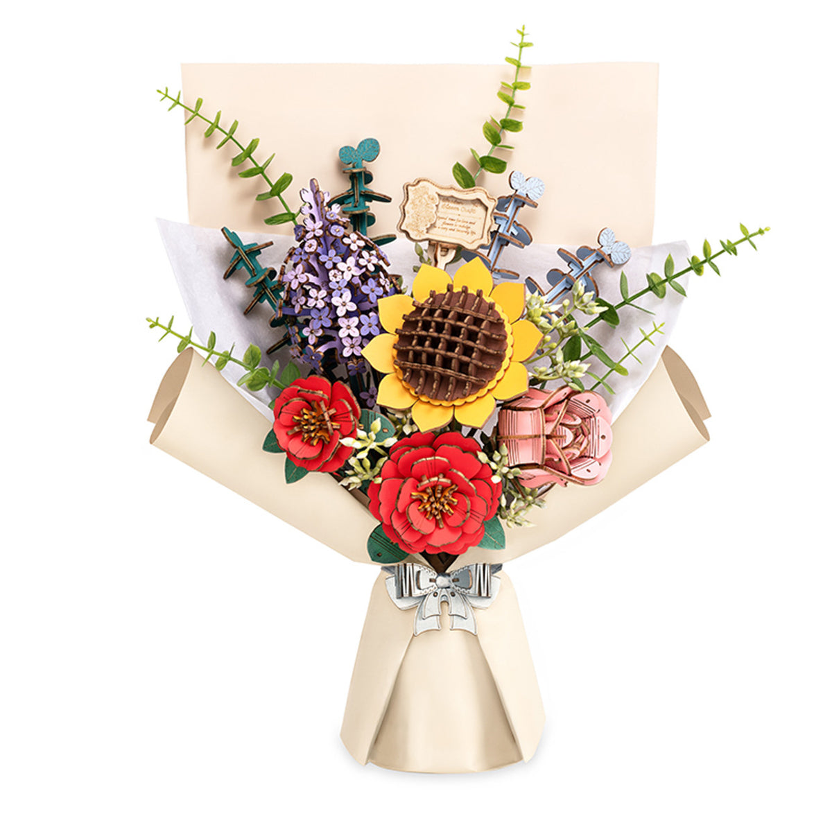 Hands Craft Wooden Flower Bouquet Kit