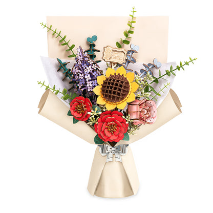 Hands Craft Wooden Flower Bouquet Kit