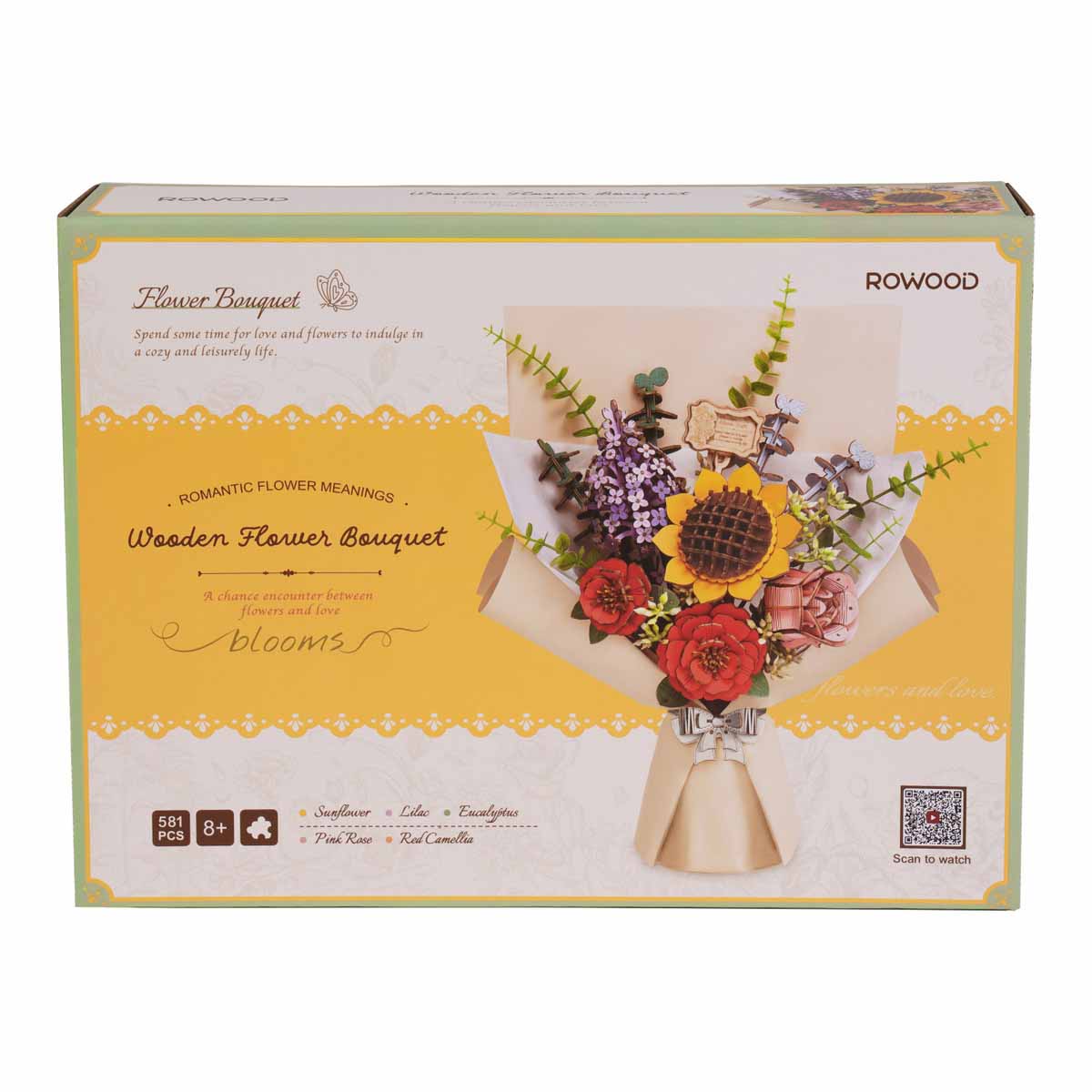 Hands Craft Wooden Flower Bouquet Kit