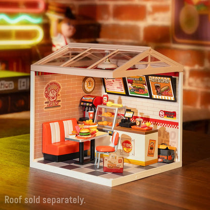 DIY Miniature House Kit - Yum Yum Burgers