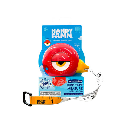 Handy Famm 3-in-1 Bird Tape Measure Lola Red