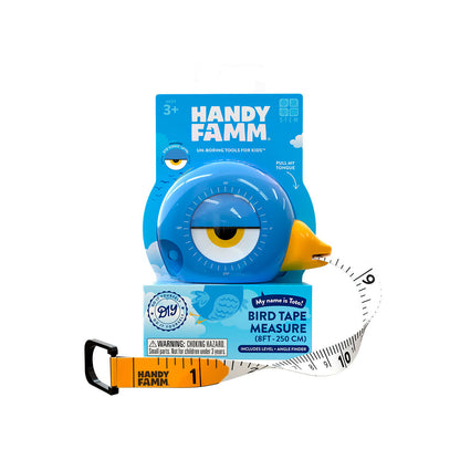 Handy Famm 3-in-1 Bird Tape Measure Toto Blue