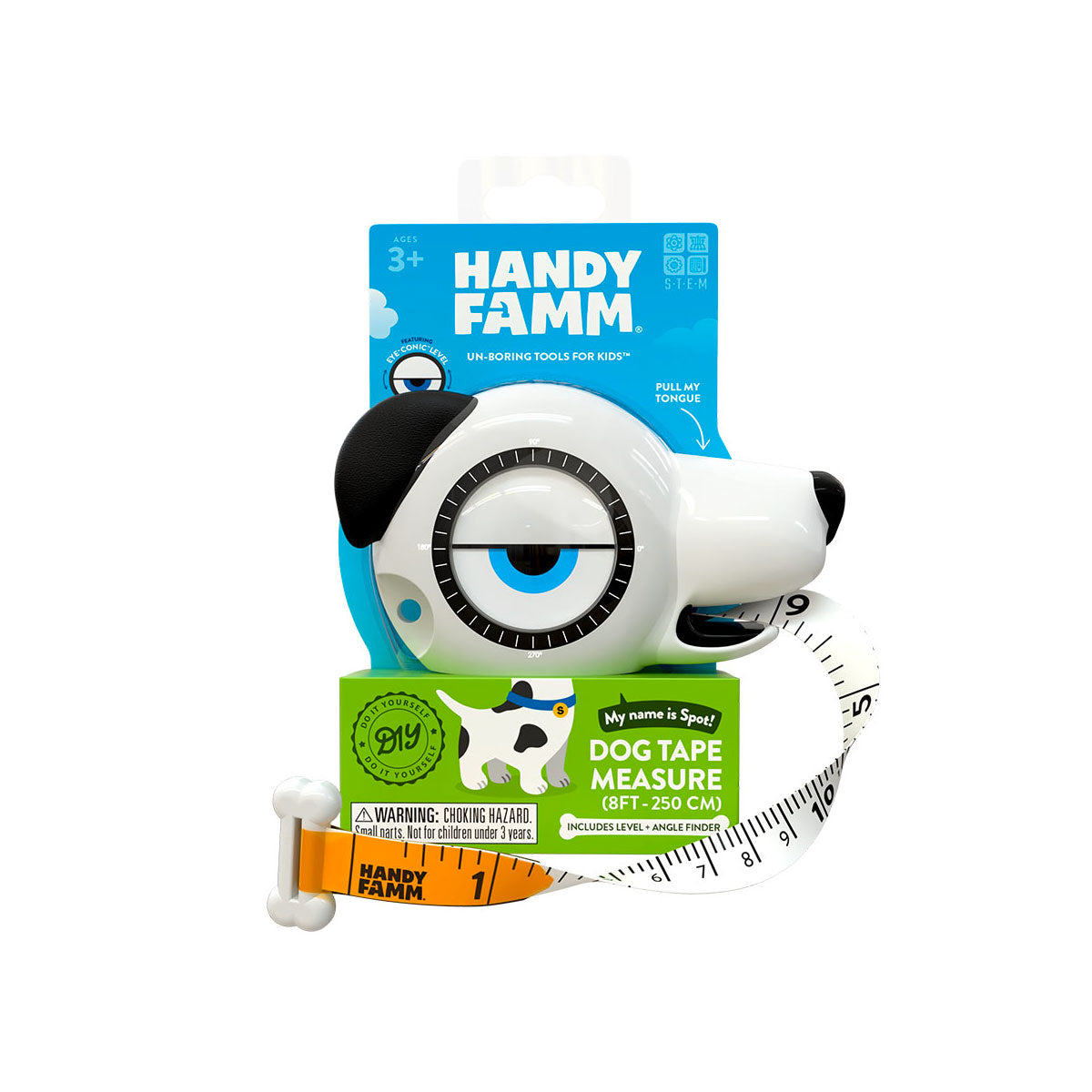 Handy Famm 4-in-1 Dog Measuring Tape - Spot White