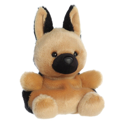 Hans the German Shepherd, a soft Palm Pal plushie