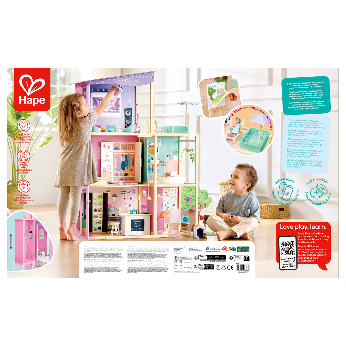 Hape Fashion Glow Mansion Doll House