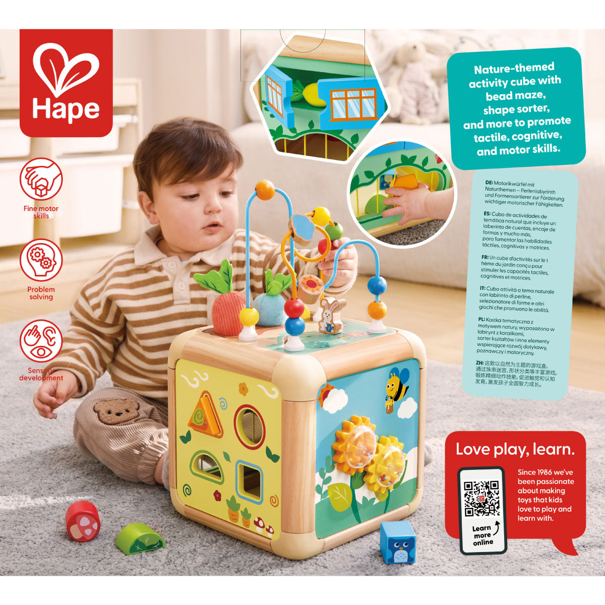Hape Green Thumbs Activity Cube