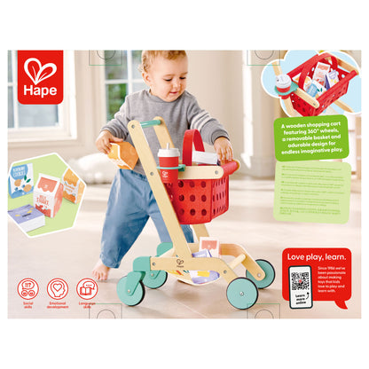 Hape Little Shopper’s Cart and Basket Playset