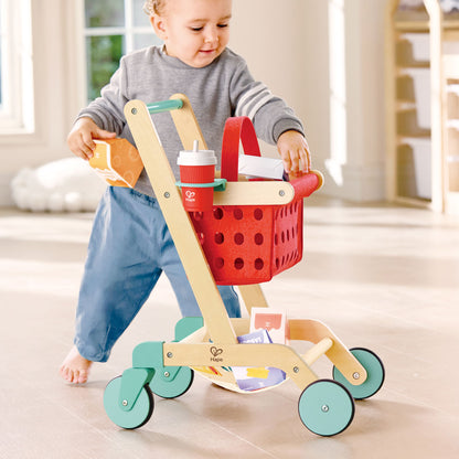Hape Little Shopper’s Cart and Basket Playset