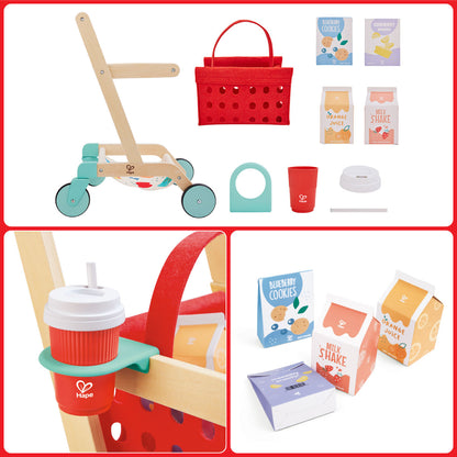 Hape Little Shopper’s Cart and Basket Playset