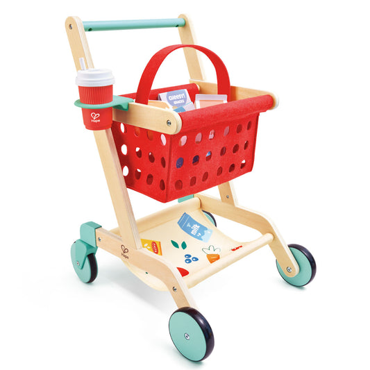 Hape Little Shopper’s Cart and Basket Playset