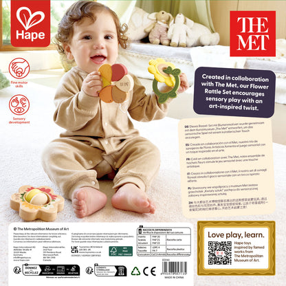 Artful Flowers Rattle Trio - Hape x The Met