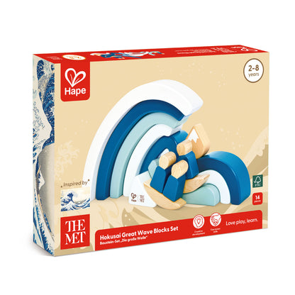 Hokusai Great Wave Blocks Set - Hape x The Met