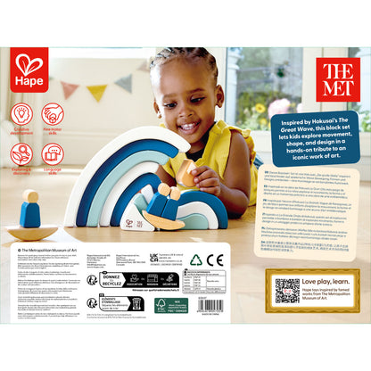 Hokusai Great Wave Blocks Set - Hape x The Met