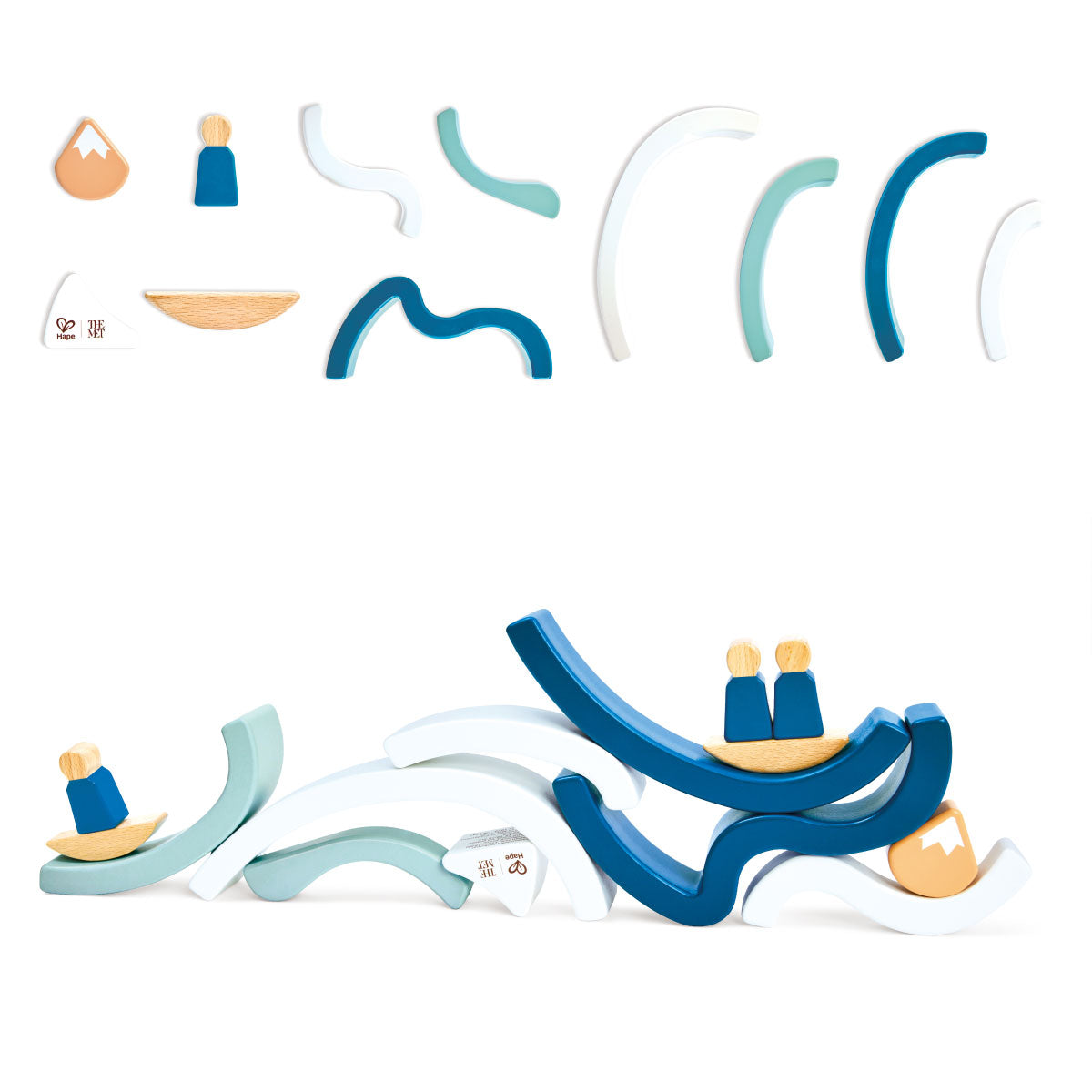 Hokusai Great Wave Blocks Set - Hape x The Met